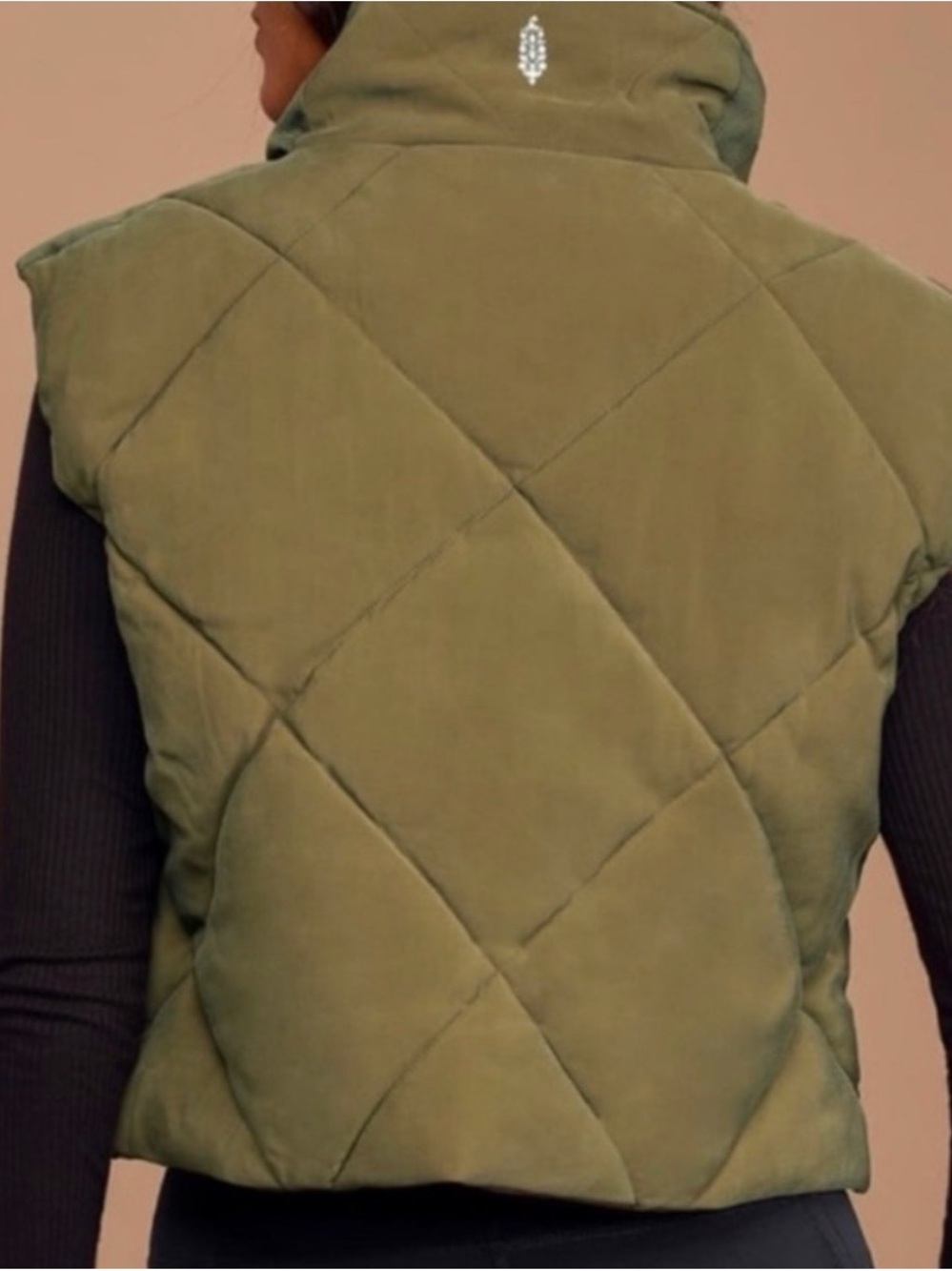 FP Movement by Free People Olive Quilted Puffer Vest - Picture 3 of 7